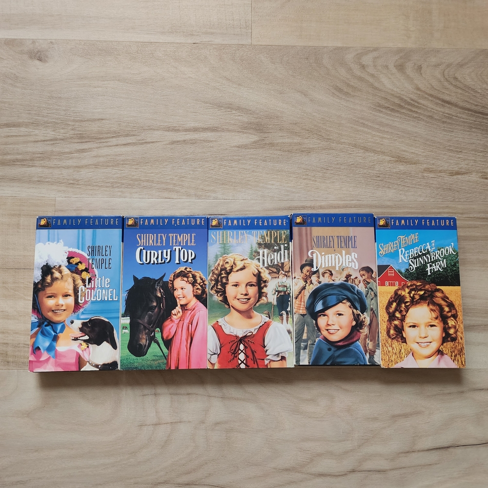 Shirley Temple Family Feature VHS Collection Set Of 5